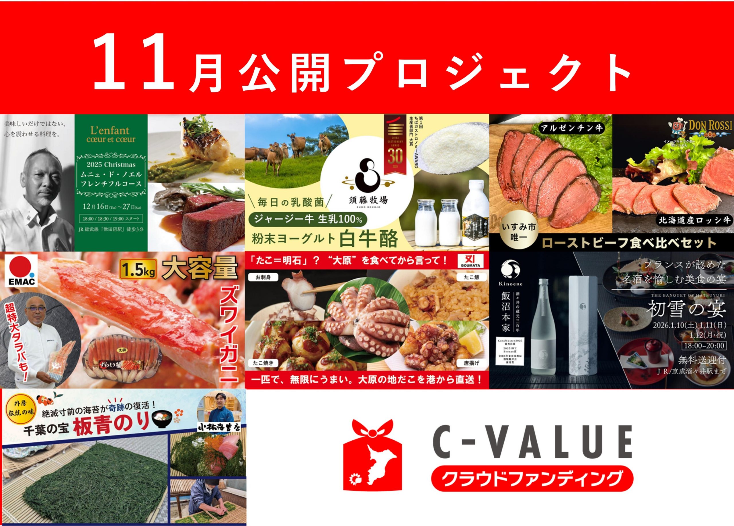 11月の新規プロジェクトが公開！